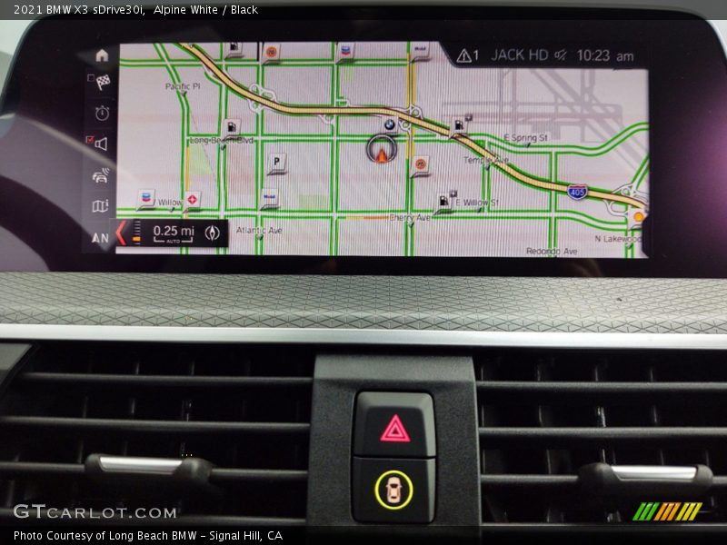 Navigation of 2021 X3 sDrive30i
