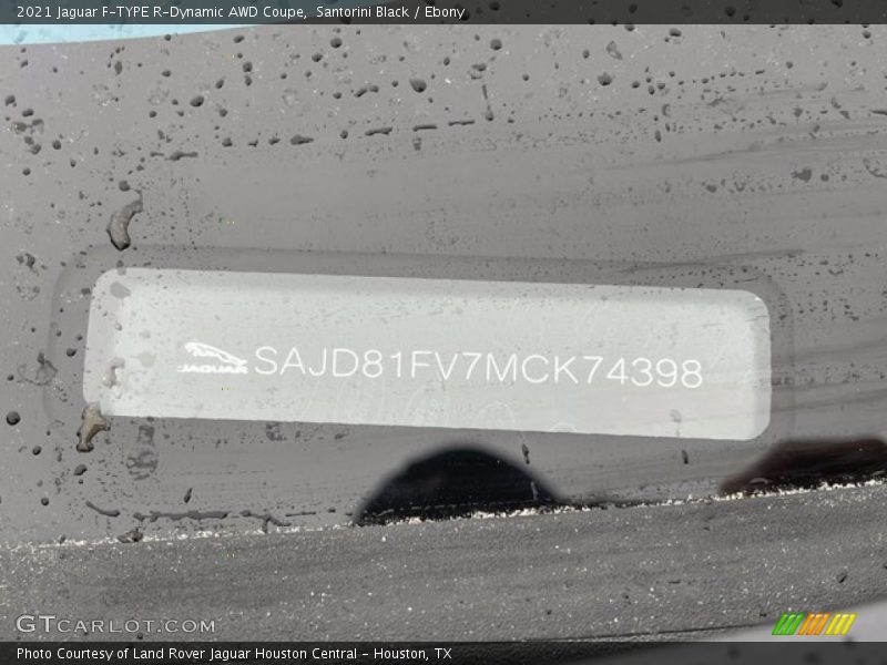 Santorini Black / Ebony 2021 Jaguar F-TYPE R-Dynamic AWD Coupe