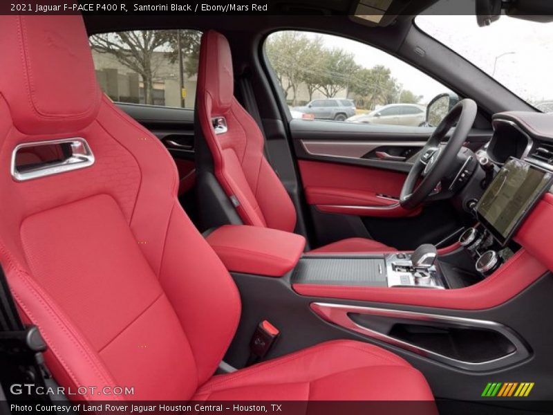  2021 F-PACE P400 R Ebony/Mars Red Interior