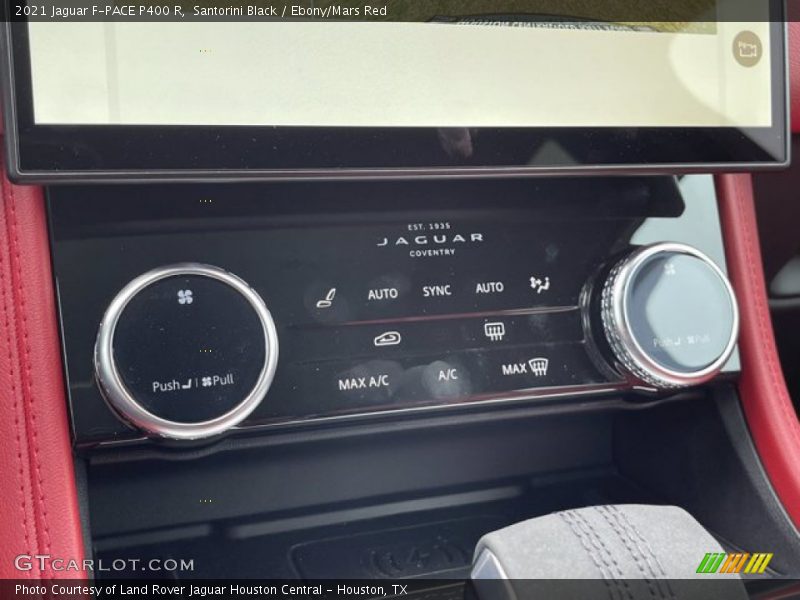 Santorini Black / Ebony/Mars Red 2021 Jaguar F-PACE P400 R