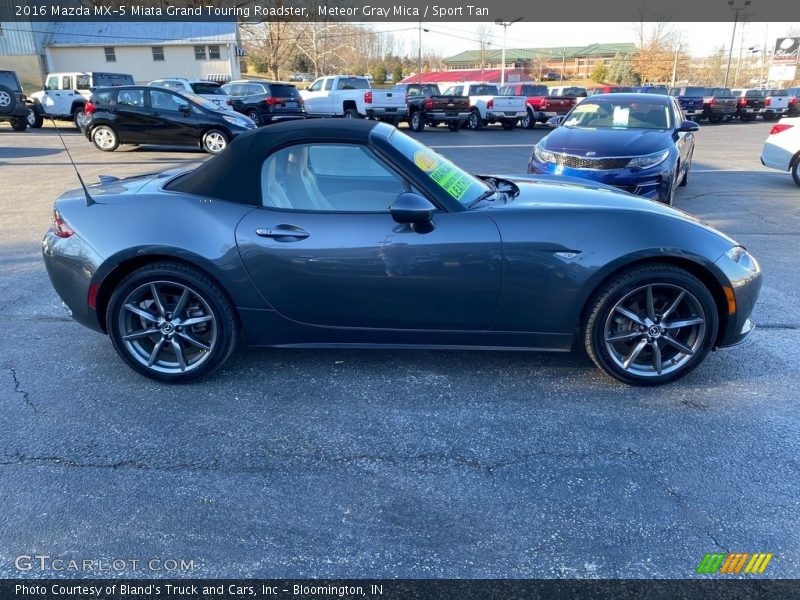 Meteor Gray Mica / Sport Tan 2016 Mazda MX-5 Miata Grand Touring Roadster