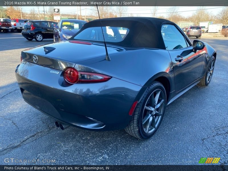 Meteor Gray Mica / Sport Tan 2016 Mazda MX-5 Miata Grand Touring Roadster