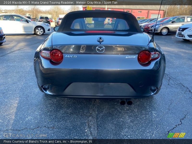 Meteor Gray Mica / Sport Tan 2016 Mazda MX-5 Miata Grand Touring Roadster