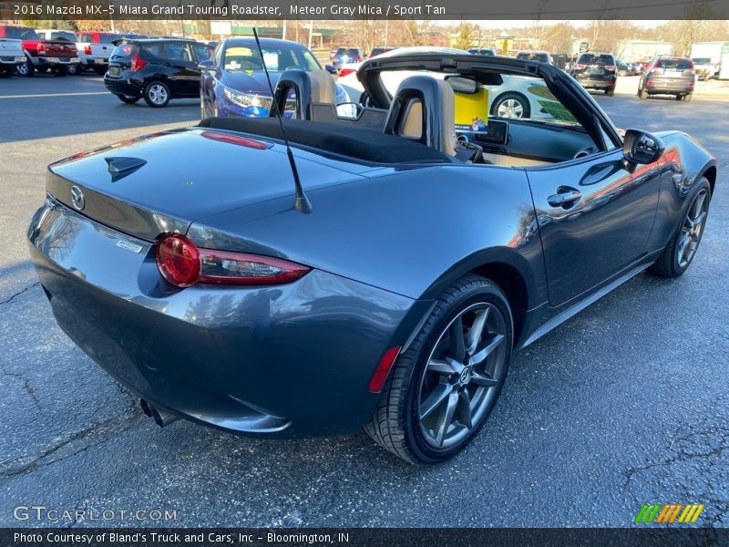 Meteor Gray Mica / Sport Tan 2016 Mazda MX-5 Miata Grand Touring Roadster
