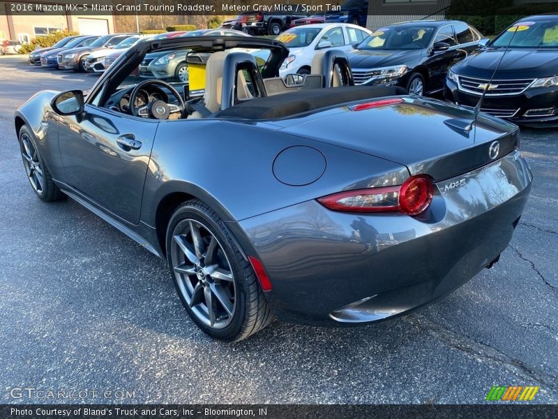 Meteor Gray Mica / Sport Tan 2016 Mazda MX-5 Miata Grand Touring Roadster