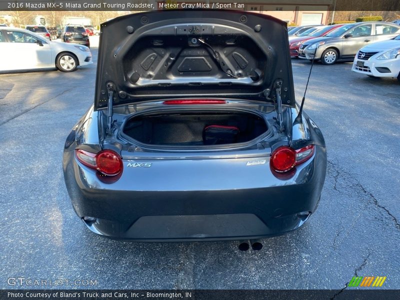 Meteor Gray Mica / Sport Tan 2016 Mazda MX-5 Miata Grand Touring Roadster