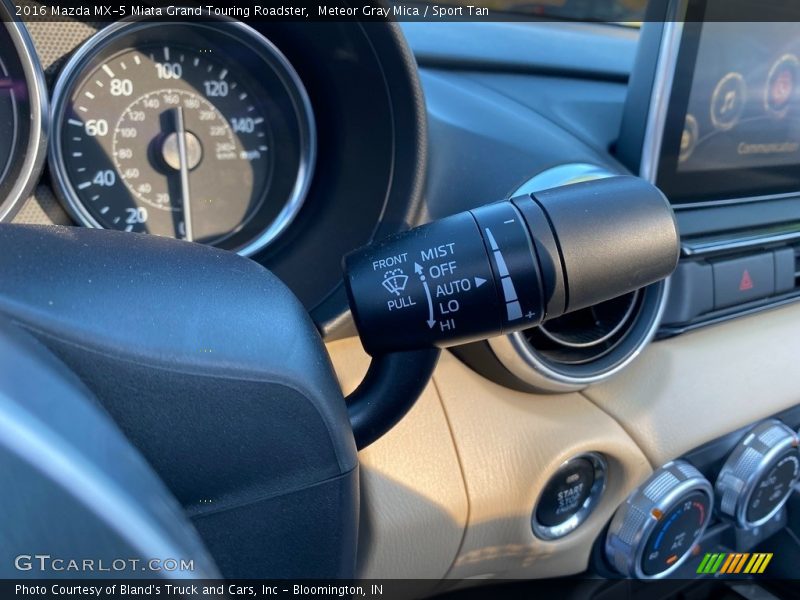 Meteor Gray Mica / Sport Tan 2016 Mazda MX-5 Miata Grand Touring Roadster