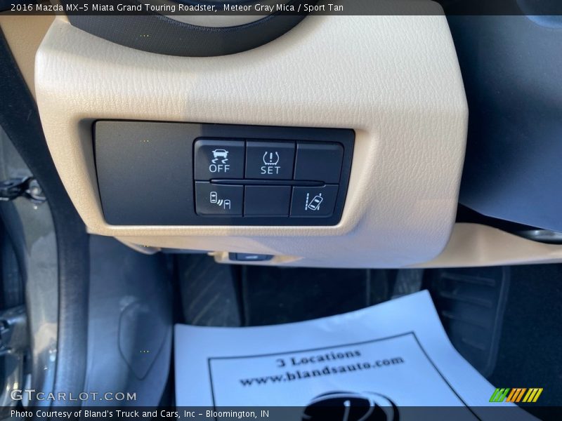 Meteor Gray Mica / Sport Tan 2016 Mazda MX-5 Miata Grand Touring Roadster