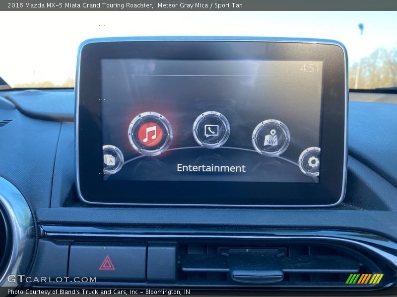 Meteor Gray Mica / Sport Tan 2016 Mazda MX-5 Miata Grand Touring Roadster