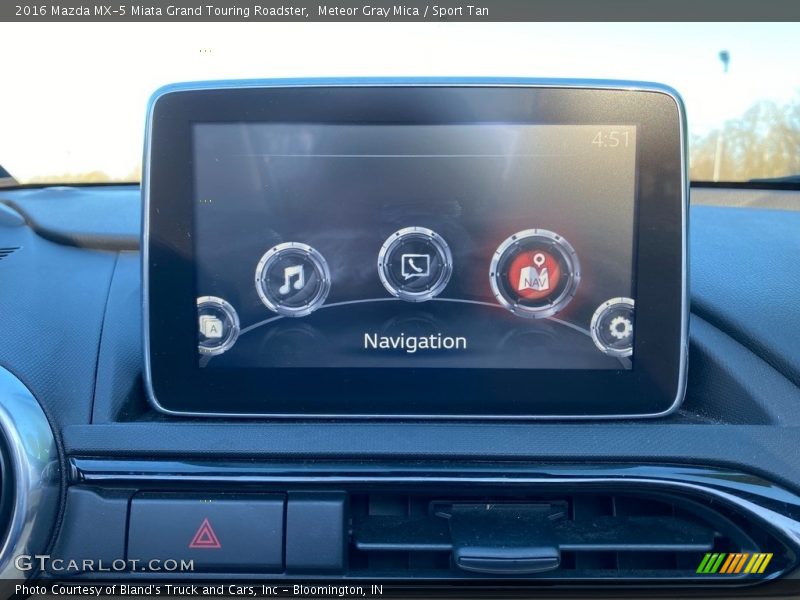 Meteor Gray Mica / Sport Tan 2016 Mazda MX-5 Miata Grand Touring Roadster