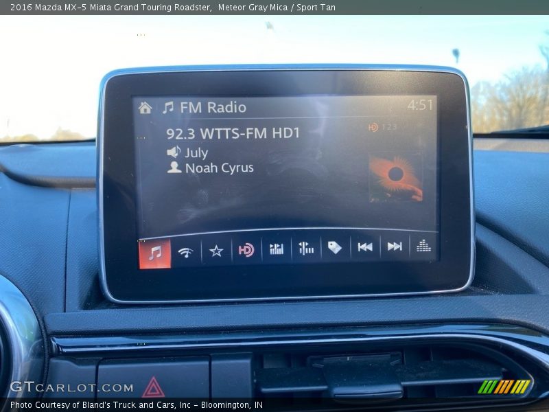 Meteor Gray Mica / Sport Tan 2016 Mazda MX-5 Miata Grand Touring Roadster