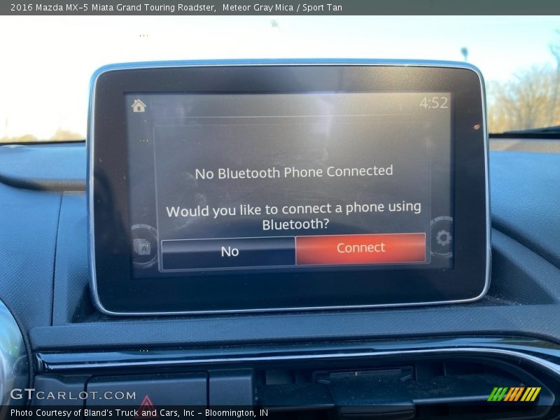 Meteor Gray Mica / Sport Tan 2016 Mazda MX-5 Miata Grand Touring Roadster