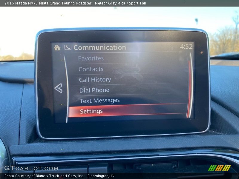 Meteor Gray Mica / Sport Tan 2016 Mazda MX-5 Miata Grand Touring Roadster