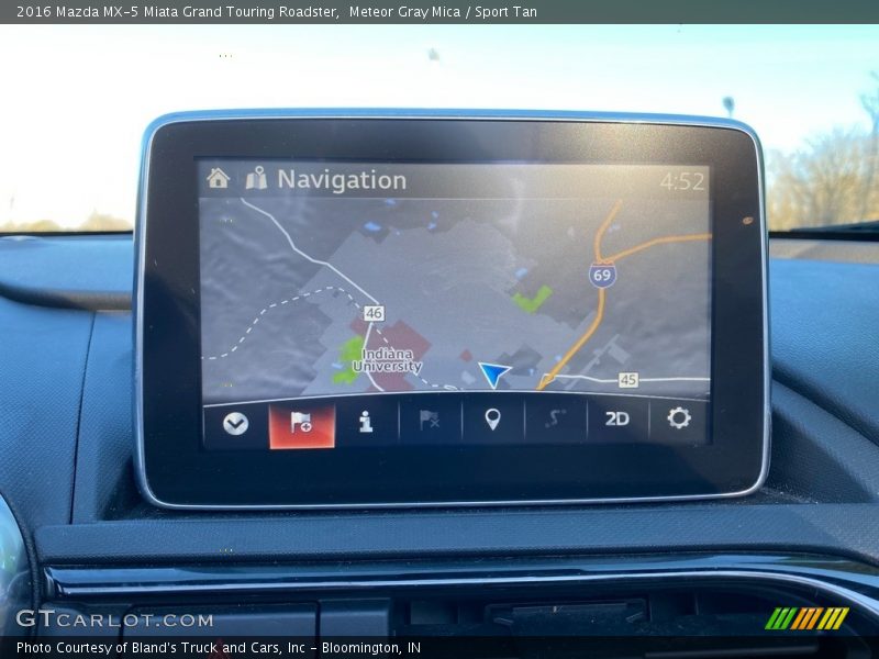 Meteor Gray Mica / Sport Tan 2016 Mazda MX-5 Miata Grand Touring Roadster
