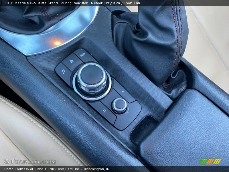 Meteor Gray Mica / Sport Tan 2016 Mazda MX-5 Miata Grand Touring Roadster
