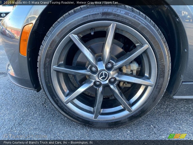 Meteor Gray Mica / Sport Tan 2016 Mazda MX-5 Miata Grand Touring Roadster