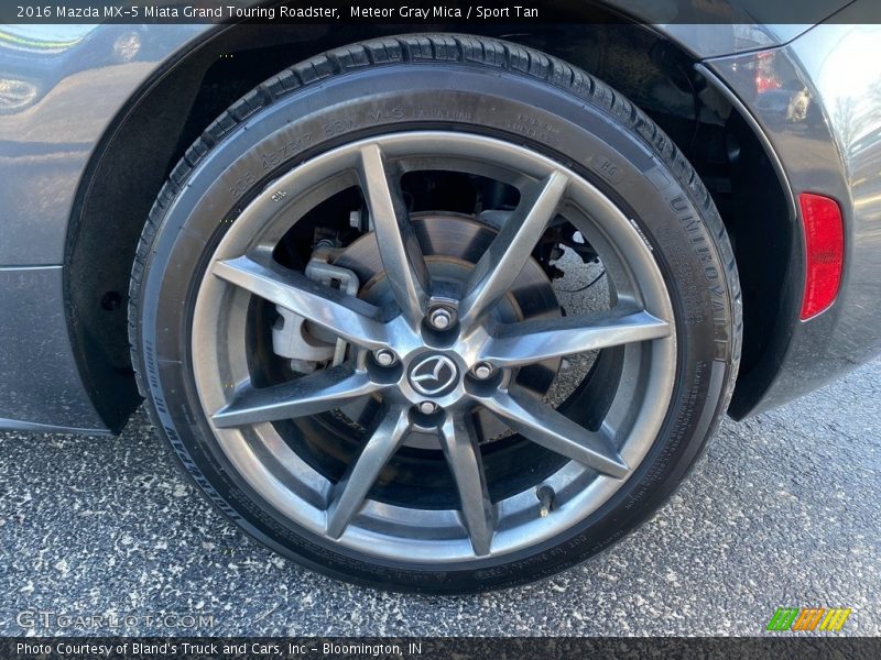 Meteor Gray Mica / Sport Tan 2016 Mazda MX-5 Miata Grand Touring Roadster