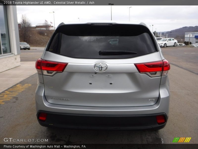 Celestial Silver Metallic / Ash 2018 Toyota Highlander LE AWD