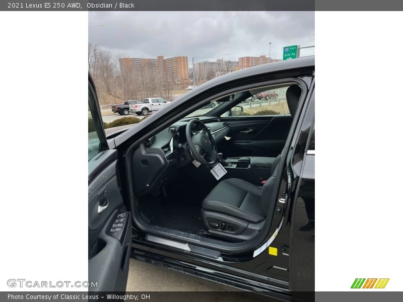 Obsidian / Black 2021 Lexus ES 250 AWD