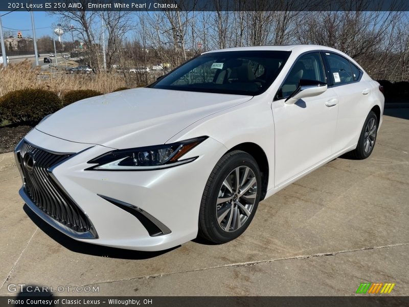Eminent White Pearl / Chateau 2021 Lexus ES 250 AWD