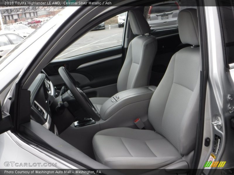 Celestial Silver Metallic / Ash 2018 Toyota Highlander LE AWD