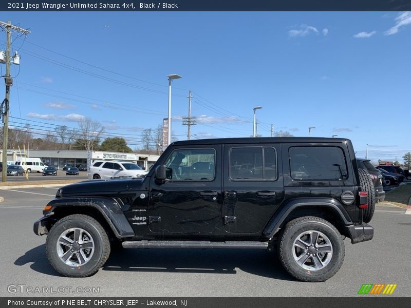 Black / Black 2021 Jeep Wrangler Unlimited Sahara 4x4