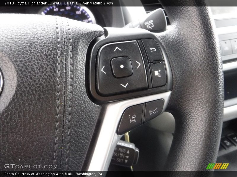 Celestial Silver Metallic / Ash 2018 Toyota Highlander LE AWD