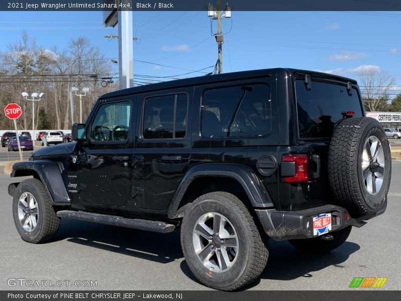 Black / Black 2021 Jeep Wrangler Unlimited Sahara 4x4