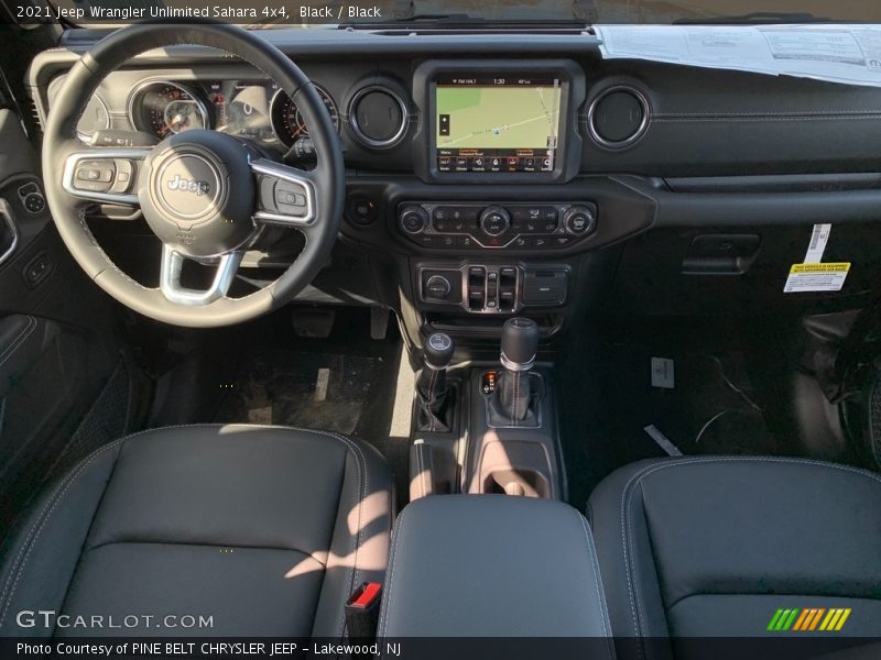Black / Black 2021 Jeep Wrangler Unlimited Sahara 4x4
