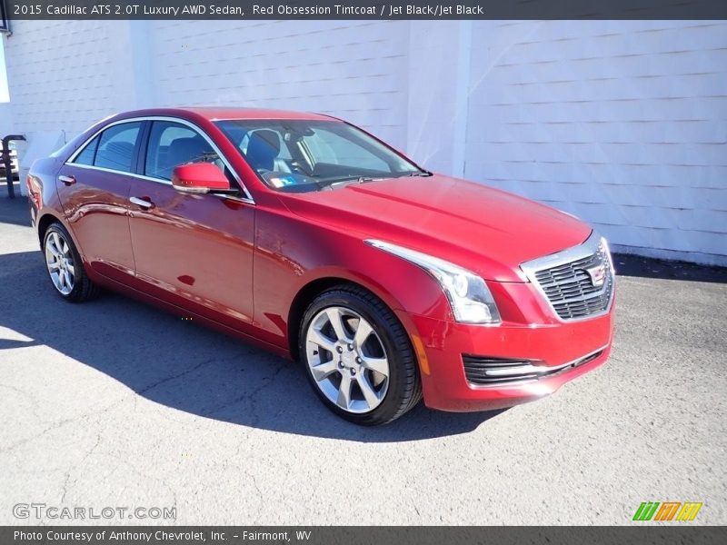 Red Obsession Tintcoat / Jet Black/Jet Black 2015 Cadillac ATS 2.0T Luxury AWD Sedan
