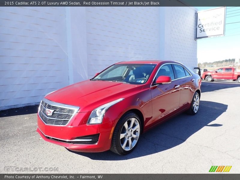 Red Obsession Tintcoat / Jet Black/Jet Black 2015 Cadillac ATS 2.0T Luxury AWD Sedan