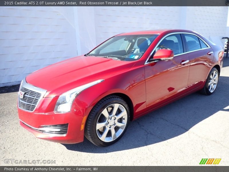 Red Obsession Tintcoat / Jet Black/Jet Black 2015 Cadillac ATS 2.0T Luxury AWD Sedan