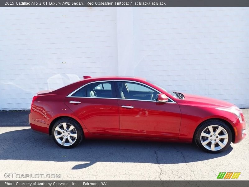 Red Obsession Tintcoat / Jet Black/Jet Black 2015 Cadillac ATS 2.0T Luxury AWD Sedan