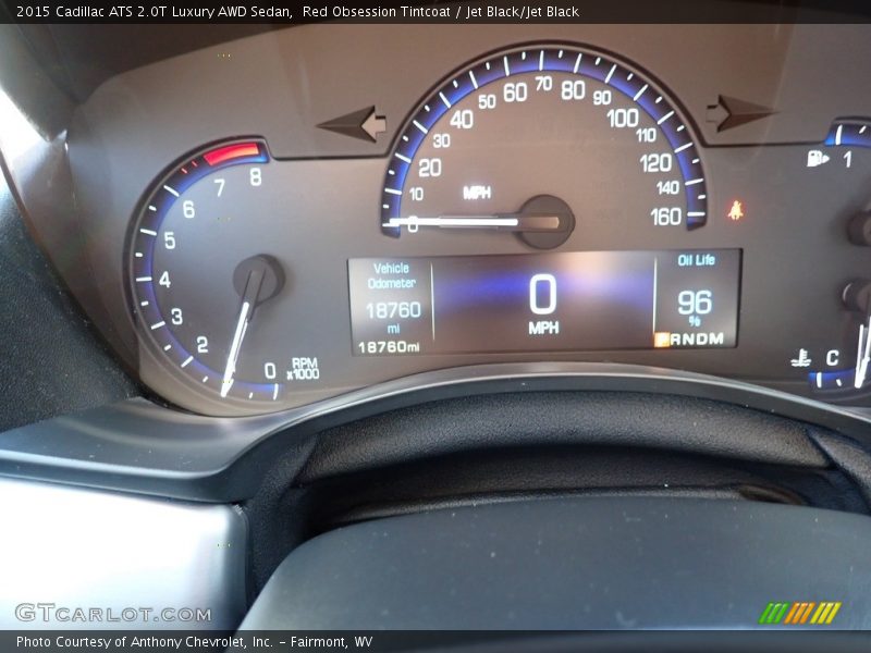 Red Obsession Tintcoat / Jet Black/Jet Black 2015 Cadillac ATS 2.0T Luxury AWD Sedan