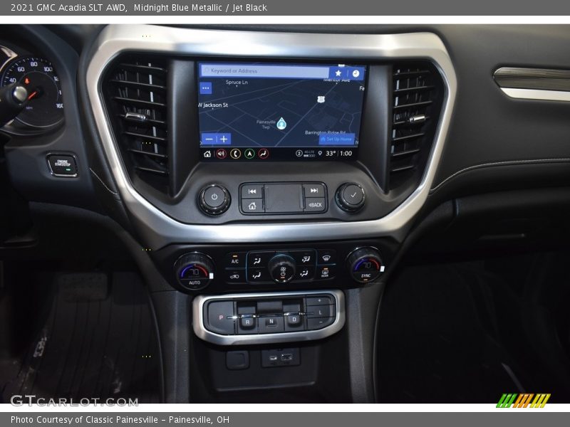 Midnight Blue Metallic / Jet Black 2021 GMC Acadia SLT AWD