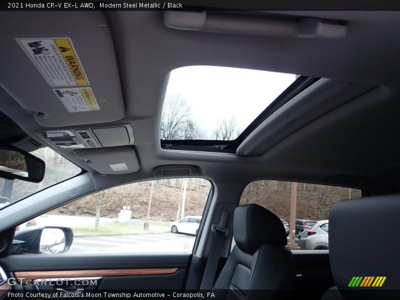 Modern Steel Metallic / Black 2021 Honda CR-V EX-L AWD