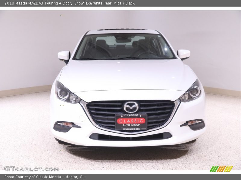 Snowflake White Pearl Mica / Black 2018 Mazda MAZDA3 Touring 4 Door