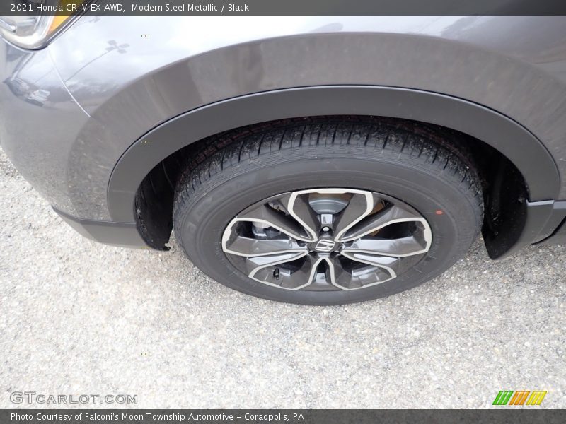 Modern Steel Metallic / Black 2021 Honda CR-V EX AWD