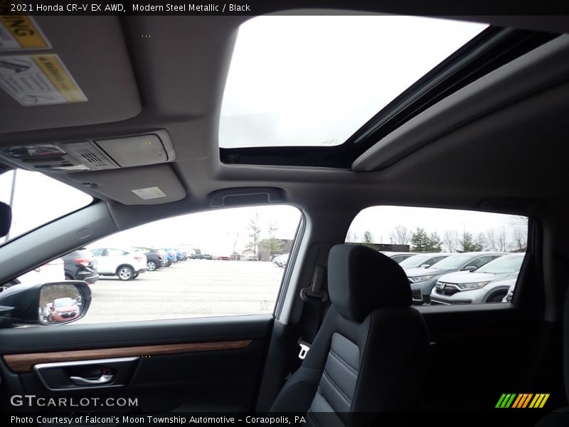 Modern Steel Metallic / Black 2021 Honda CR-V EX AWD