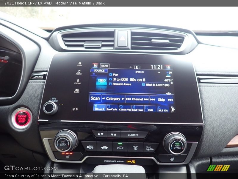 Modern Steel Metallic / Black 2021 Honda CR-V EX AWD