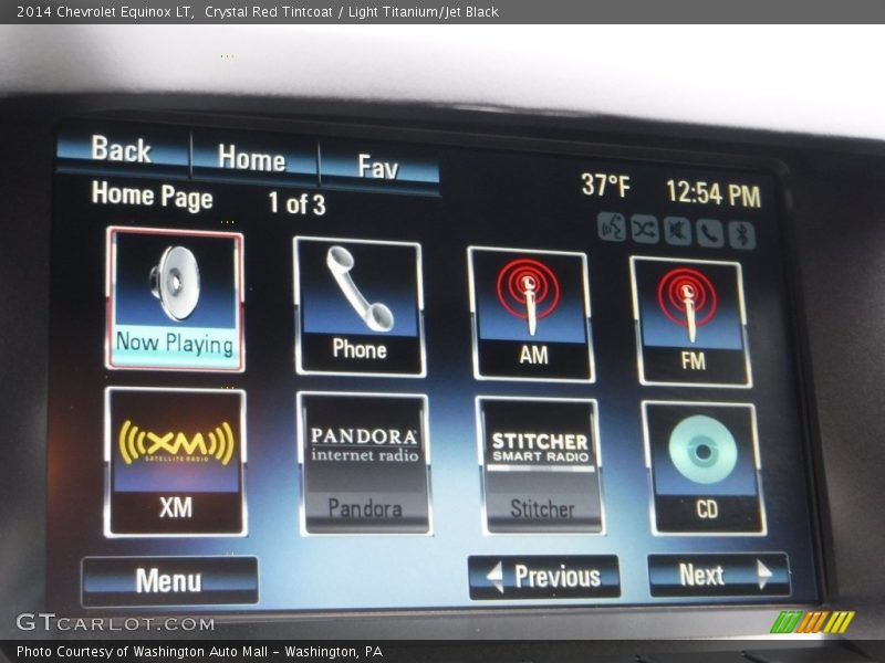 Controls of 2014 Equinox LT