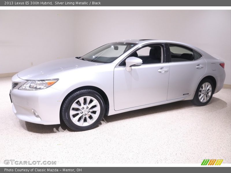 Silver Lining Metallic / Black 2013 Lexus ES 300h Hybrid
