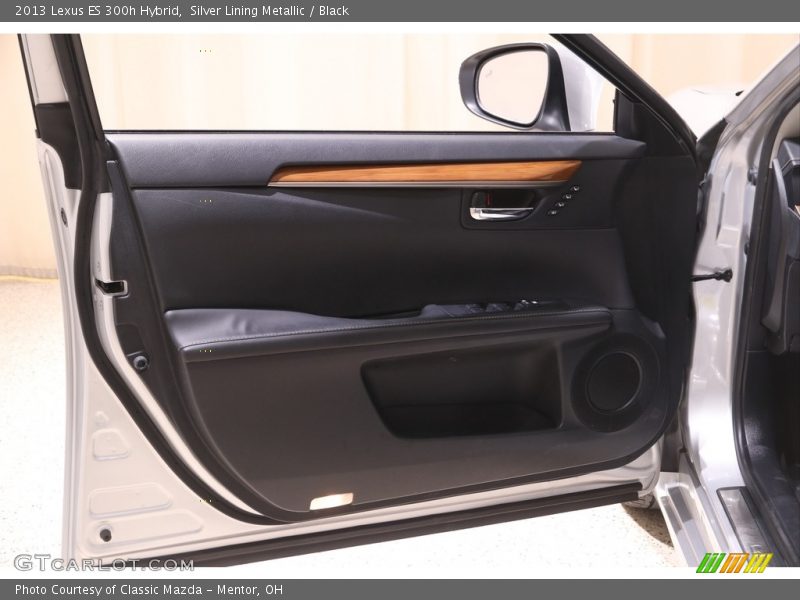 Silver Lining Metallic / Black 2013 Lexus ES 300h Hybrid