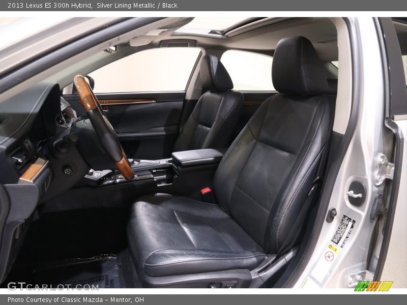 Silver Lining Metallic / Black 2013 Lexus ES 300h Hybrid