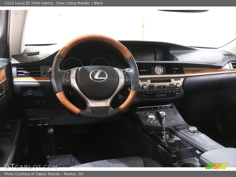 Silver Lining Metallic / Black 2013 Lexus ES 300h Hybrid