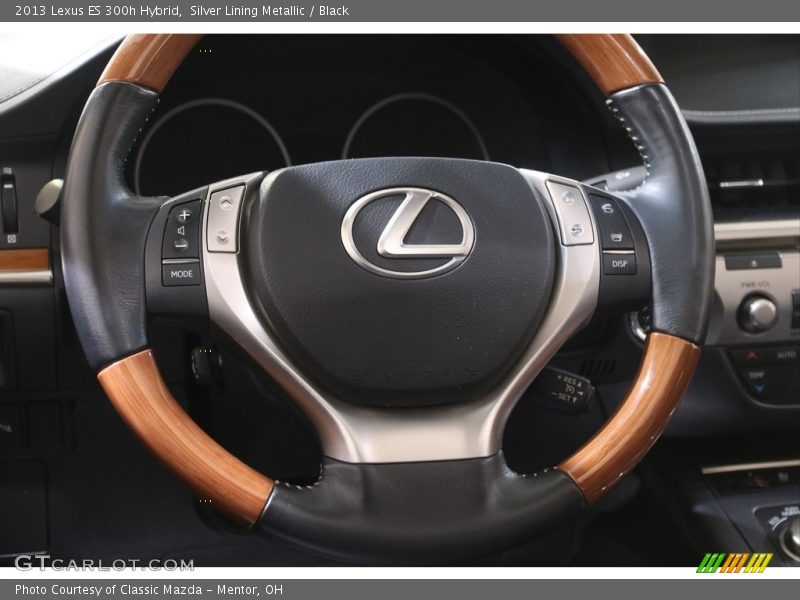 Silver Lining Metallic / Black 2013 Lexus ES 300h Hybrid