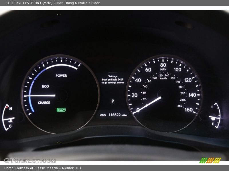 Silver Lining Metallic / Black 2013 Lexus ES 300h Hybrid