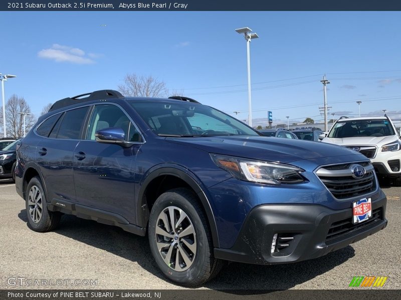 Abyss Blue Pearl / Gray 2021 Subaru Outback 2.5i Premium