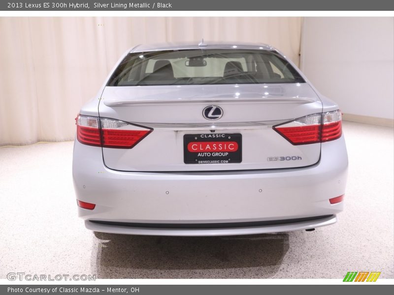 Silver Lining Metallic / Black 2013 Lexus ES 300h Hybrid