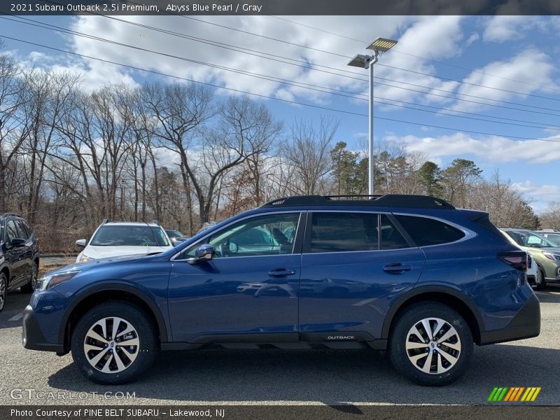 Abyss Blue Pearl / Gray 2021 Subaru Outback 2.5i Premium